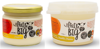 The Little Big Dairy Company Pty Ltd Double Cream 300mL and 1L
